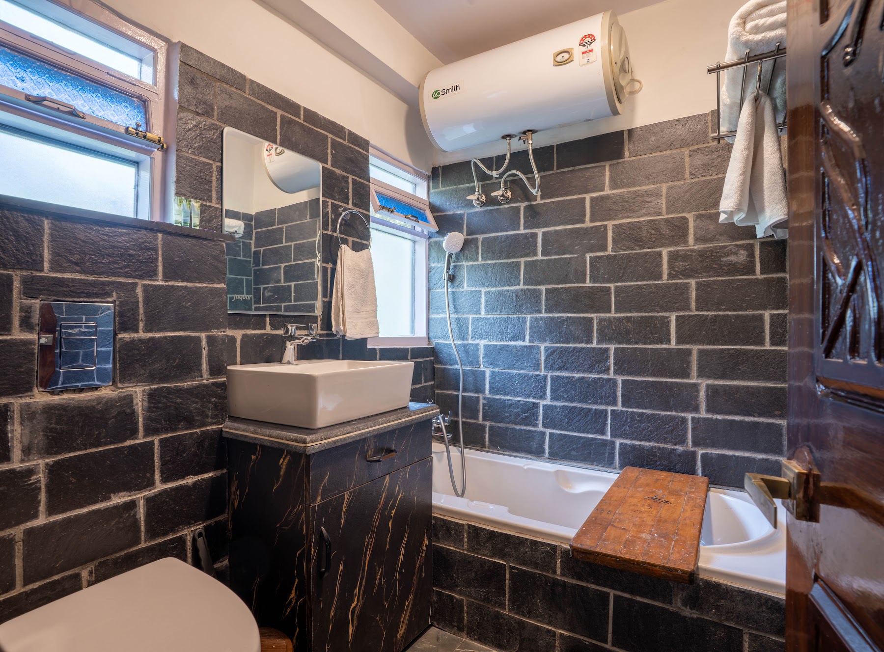Bathroom in the first-floor suite